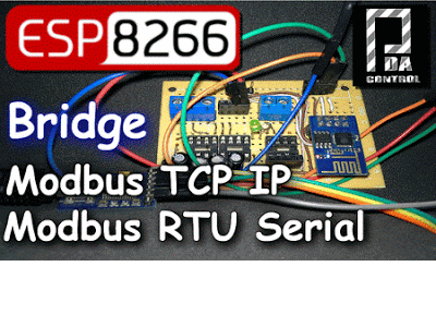 ESP8266 Mode Bridge Modbus RTU Slave – Modbus TCP IP Slave