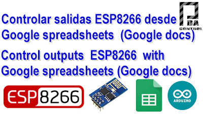 Control outputs  ESP8266  with Google spreadsheets (Google docs)