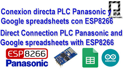 PLC Connection Fpx C14 Panasonic and Google spreadsheets (Google docs) with ESP8266