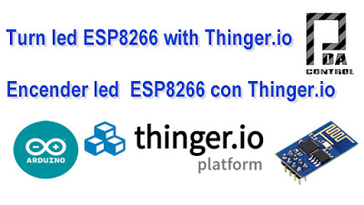 Turn led ESP8266 with Thinger.io