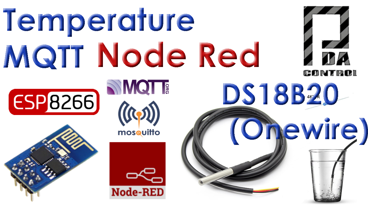 Tutorial ESP8266 DS18B20 Temperature  Node-RED MQTT (Mosquitto) IoT