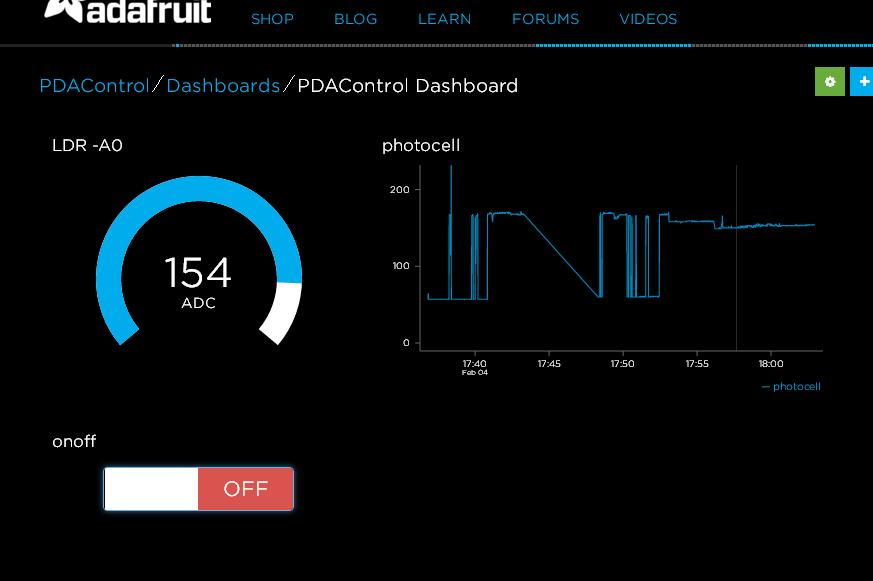 adafruit PDAControl ESP8266 pdacontrolen.com PDAControlen.com