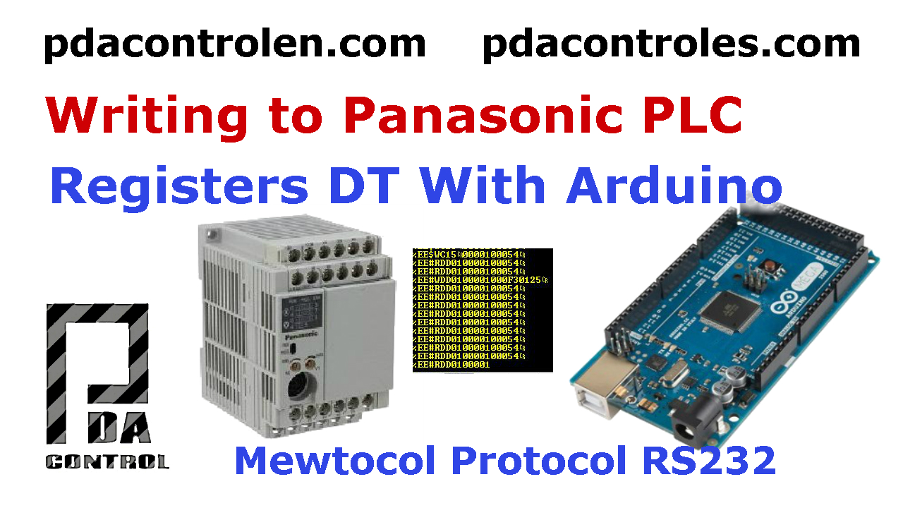 Arduino writing Mewtocol Protocol from PLC’S Panasonic