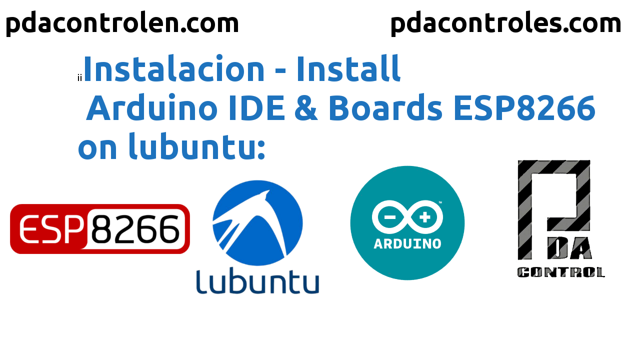 Installation Arduino IDE & Boards ESP8266 in Lubuntu