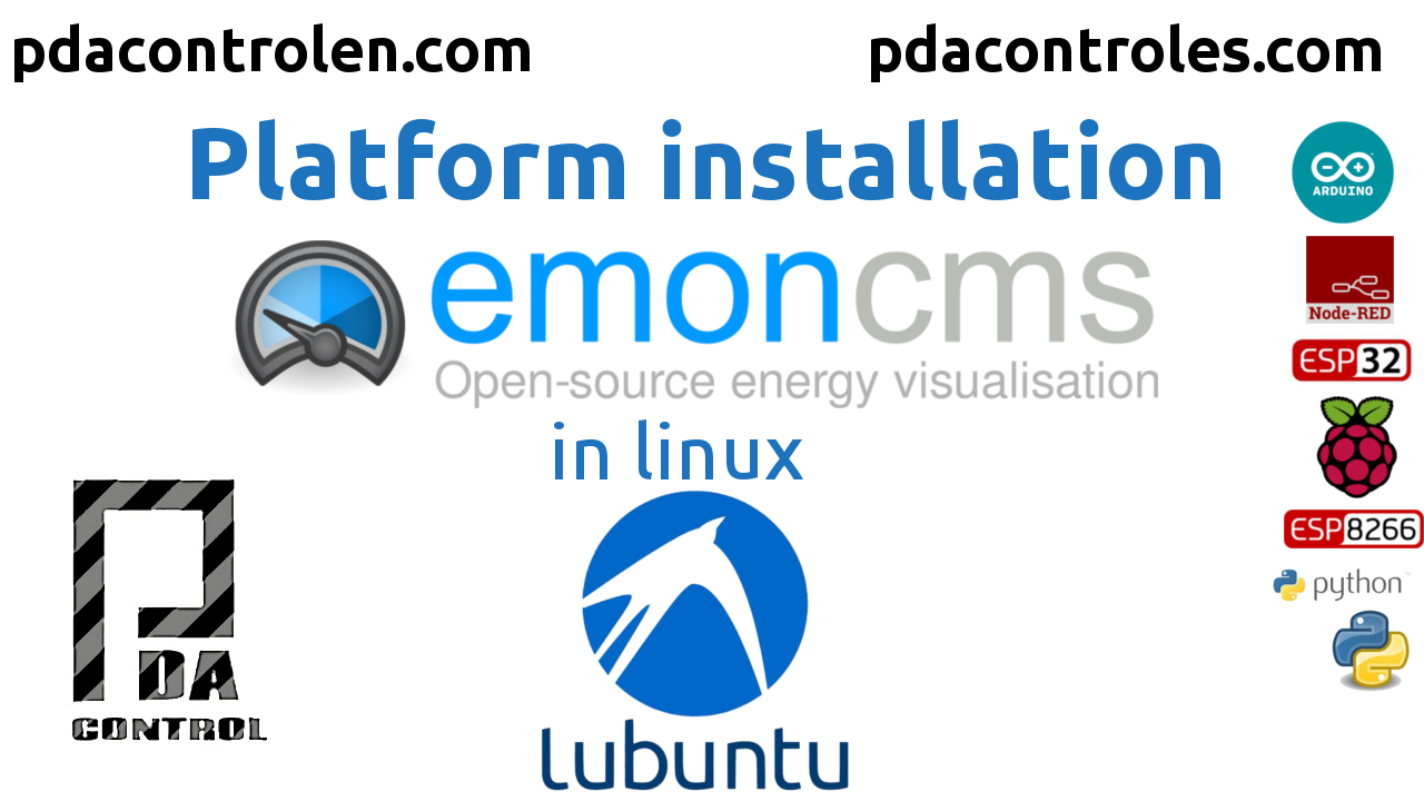 Installation IoT Platform Emoncms in lubuntu Linux