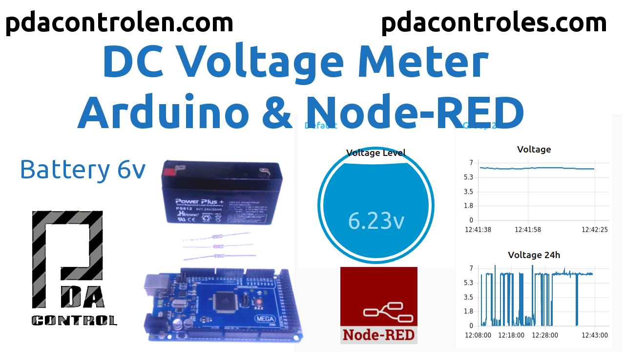 Measuring DC Voltage with Arduino and Node-RED