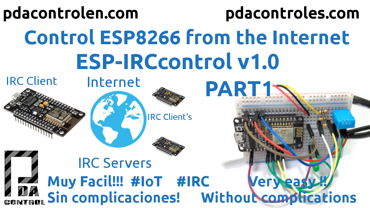 ESP8266 IRCControl from Internet IoT v1.0 Part 1