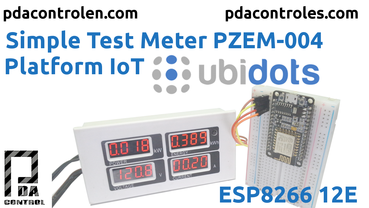 Meter PZEM-004 + ESP8266 & Platform IoT Ubidots