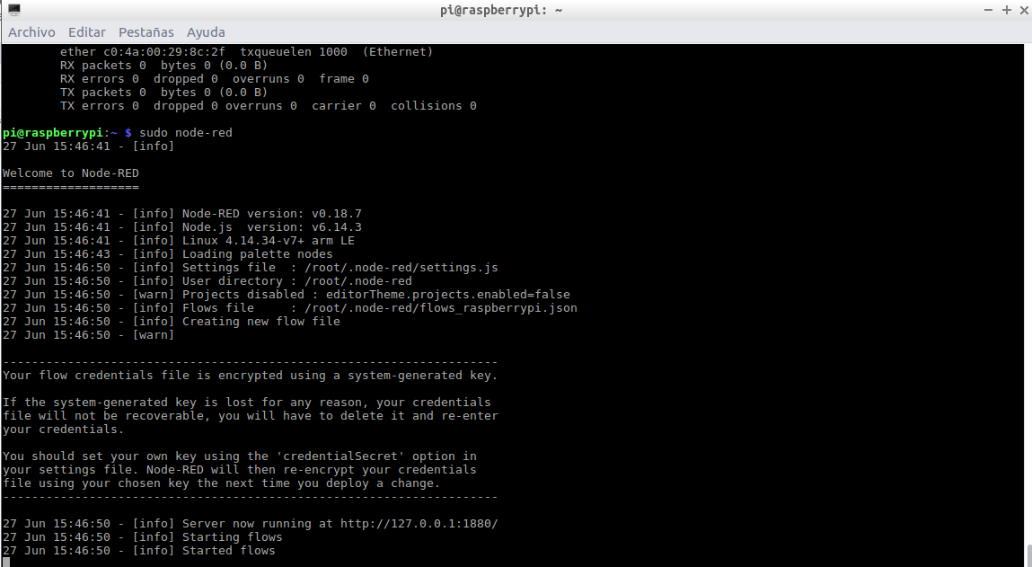 Complete Installation Node-RED in Raspberry Pi – PDAControl