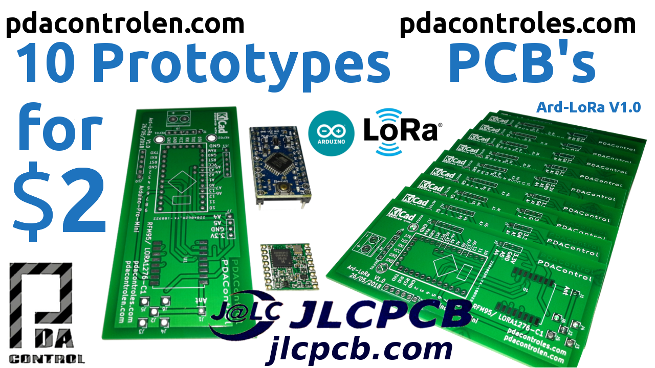 10 Professional PCBs for $ 2 with JLCPCB –   Ard-LoRa Prototypes