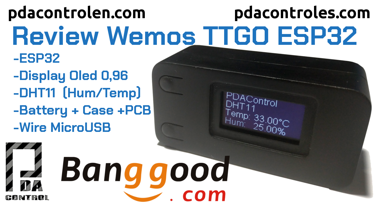 Review Module Wemos TTGO ESP32 + OLED V2.0 + DHT11