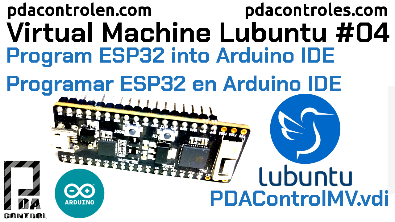 Program ESP32 in Arduino IDE PDAControlMV # 4