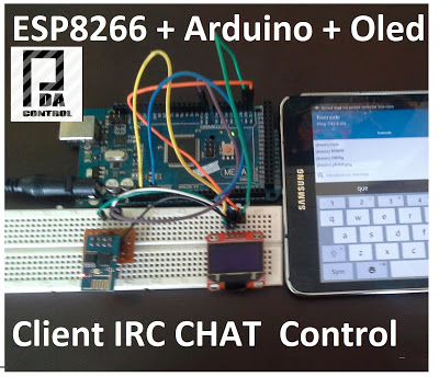 ESP8266 + Arduino + Oled ( Client IRC Chat Control) Part 1