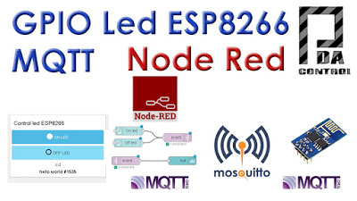 Tutorial ESP8266 and Node-RED MQTT GPIO  (Mosquitto) # 1
