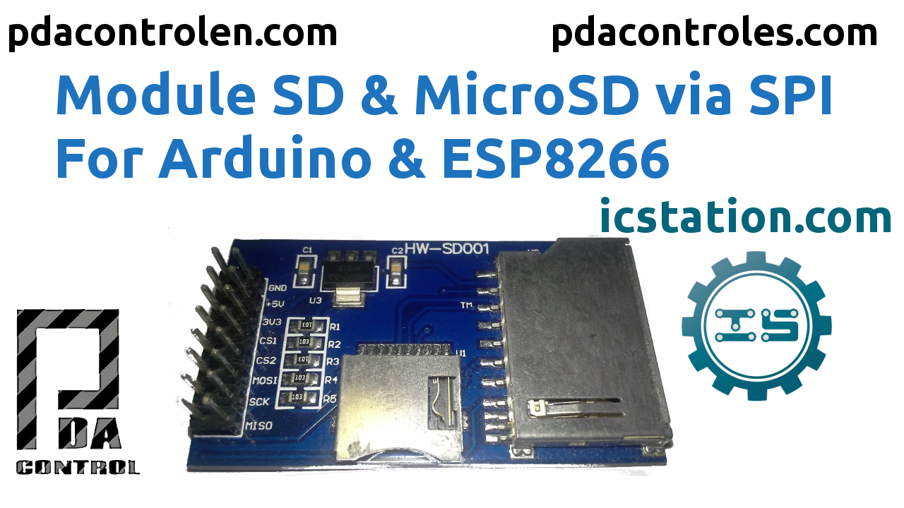 Test Module SD / MicroSD via SPI For Arduino & ESP8266