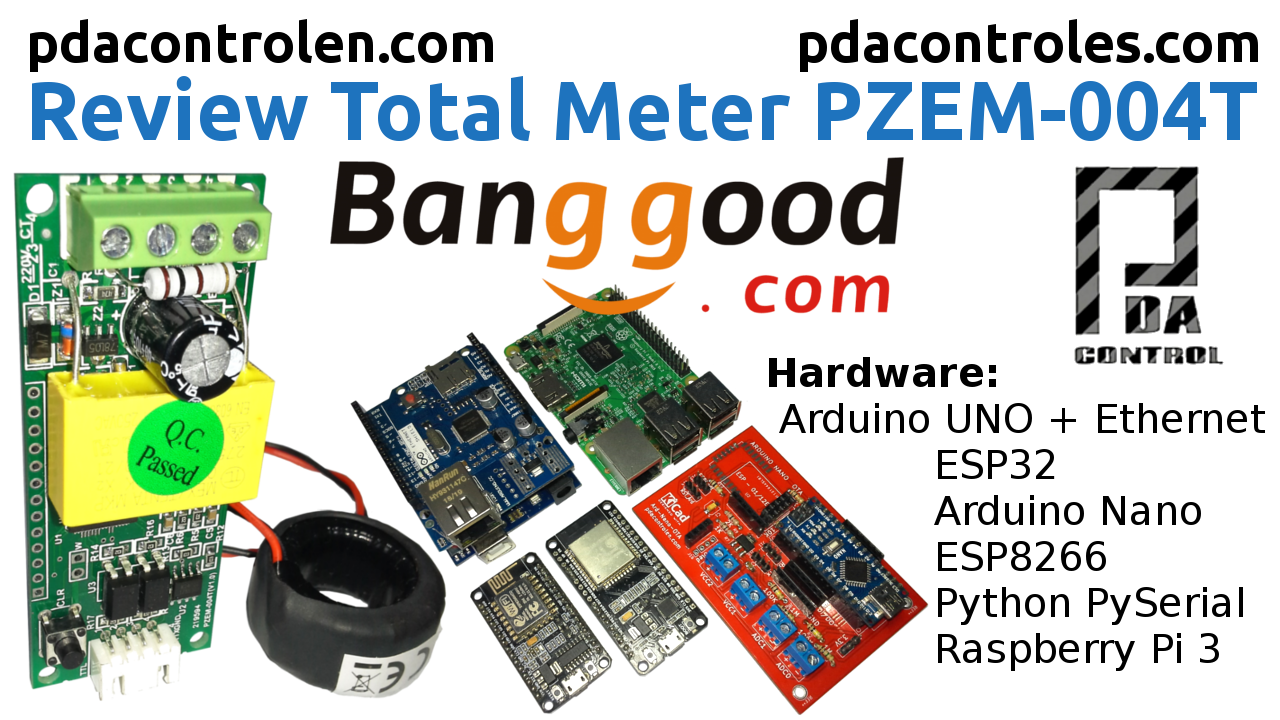 Meter PZEM-004T with Arduino ESP32 ESP8266 Python & Raspberry Pi