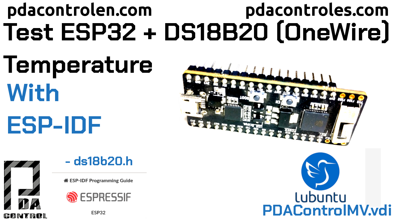 ESP32 & DS18B20 Sensor on ESP-IDF Temperature (OneWire)